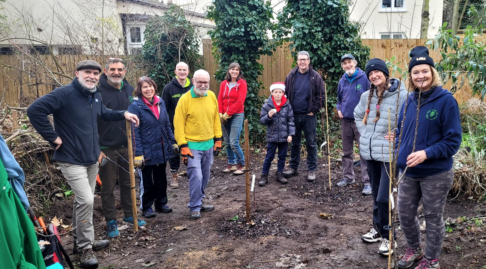 Volunteers working at the Wildlife Trail