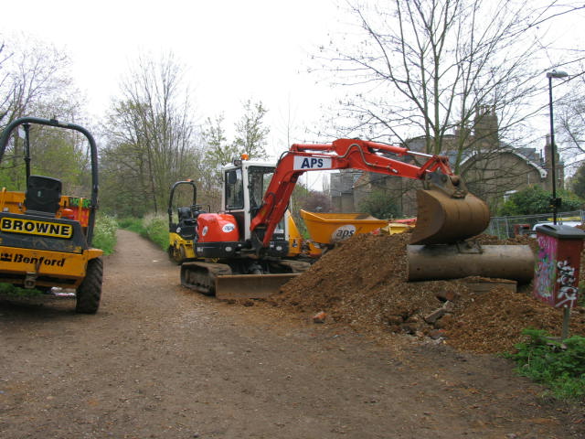 Construction of the path in 2008
